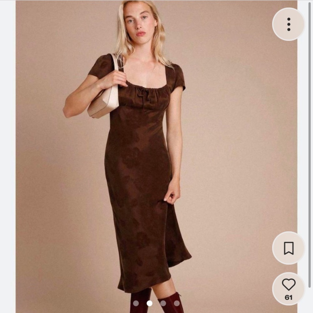 SOLD. Rouje Martin Brown Dress